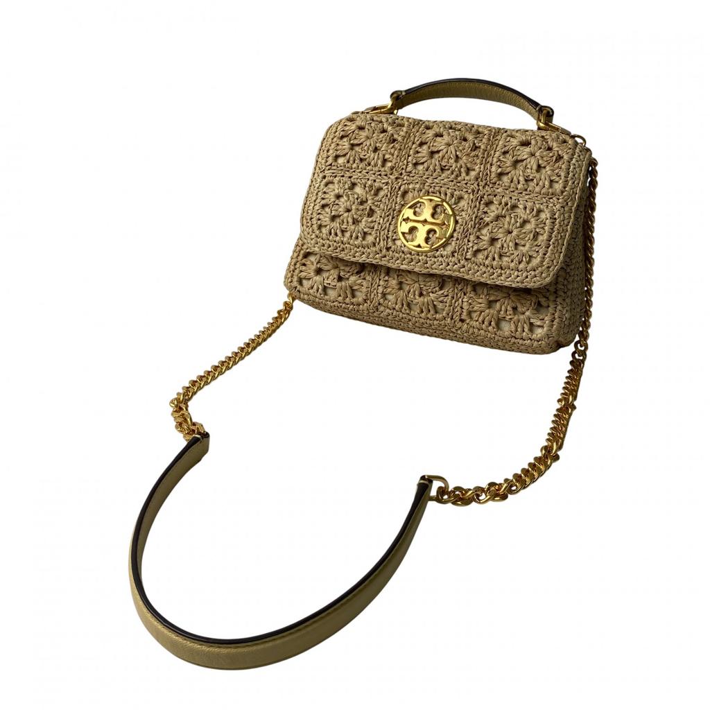 Used Tory BurchShoulder Bag Beige Raffia Women