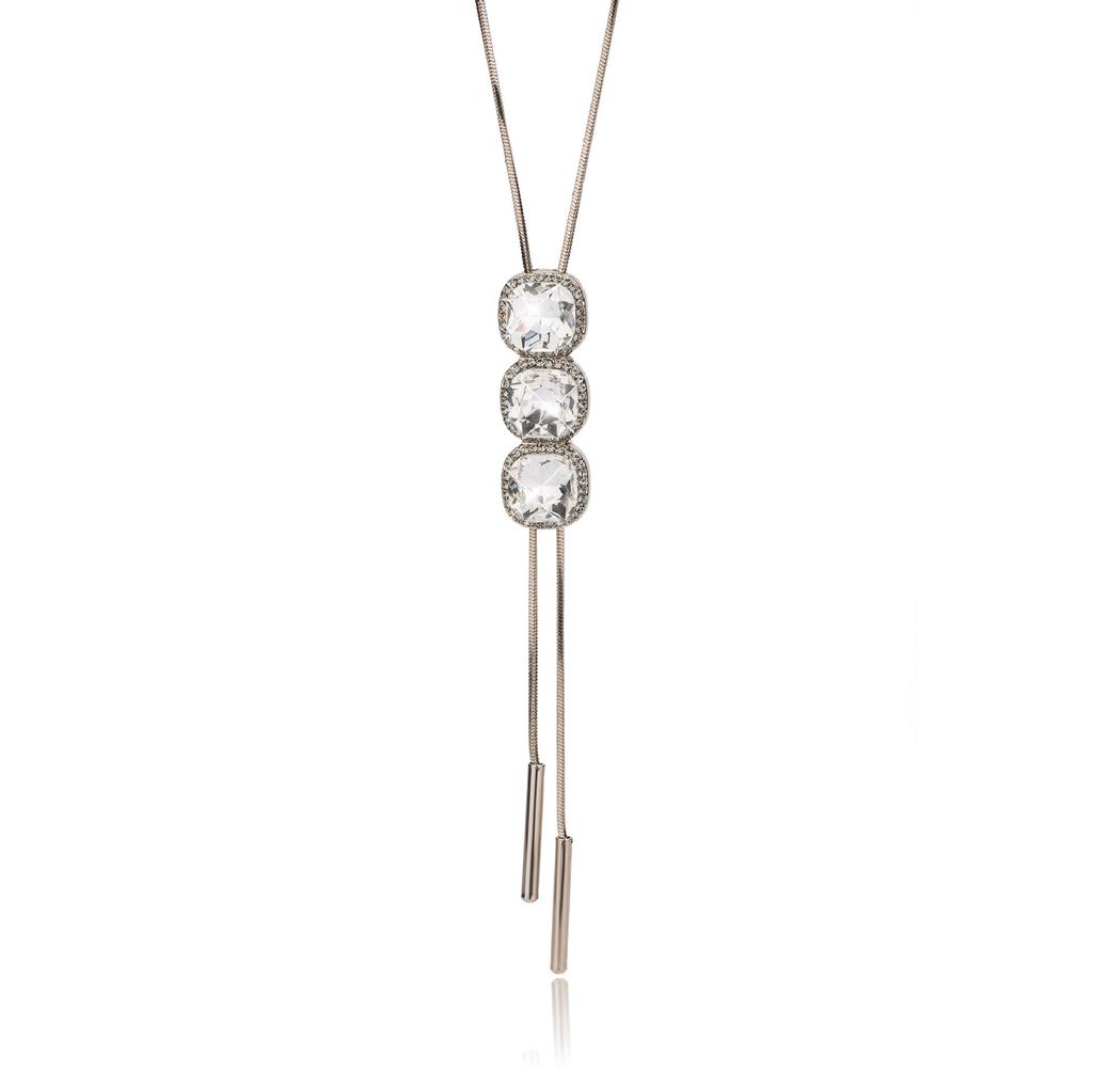 Fashionable Long Autumn and Winter Versatile Accessories Pendant Tassel Crystal Jewelry Pendant Necklace