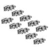 10Pcs Solar Mounting System Grounding Clamp Photovoltaic Bare Wire Solar Panel Grounding Clamp Aluminum & Stainless Steel Pipe