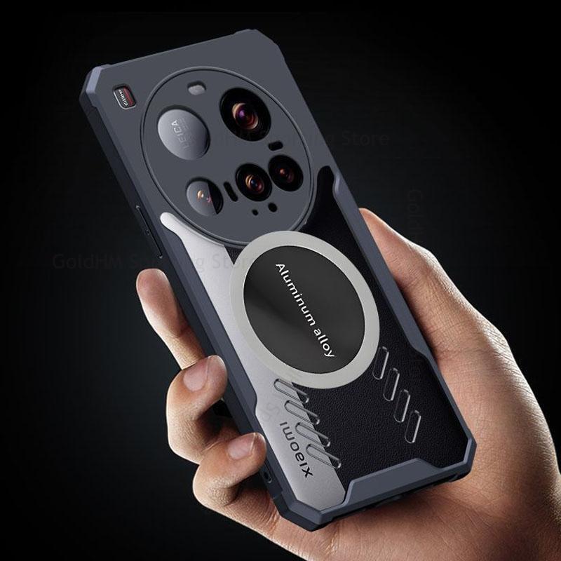 Cover For Xiaomi 15 Ultra Armor Shockproof Clear Acrylic Shockproof Case For Mi 13 Pro 12S 11 14 15 Ultra Cooling Heat Dissipation For Magsafe Cover