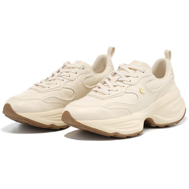 Li-Ning 1990 Yunshang Classic Retro Sports Non-Slip Wear-Resistant Lightweight Low-Top Running Shoes Women Sneaker Off-White ALJT054-2