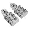 2 Pcs 12 Way Battery Post Terminal Ends Distribution Block Bus Bar 8AWG to 4 0(XL) AWG for SAE DIN EN Tapered Top Post
