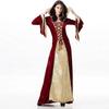 Women's Medieval Costume Vintage Court Queen's Dress Ball Stage Performance Long Hooded Dress Women's Clothing
