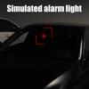 Car Interior Lights Solar Anti-Theft Warning Light Rechargeable Energy-Saving Car Snow Removal Device for SUV Sedan Off-Road