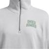 Under Armour Felpa da donna casual semplice con mezza zip e collo alto a maniche lunghe grigia 1386495-011