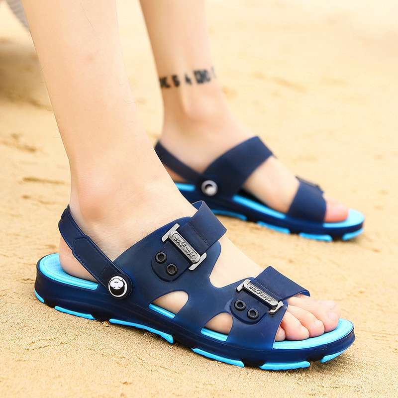 Boys sandals student parent-child shoes children's beach shoes older children's cool slippers middle children's slippers summer Korean version