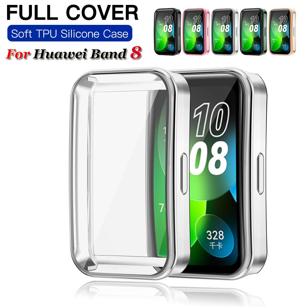 

Мягкий защитный чехол TPU для Huawei Band 8, полноразмерные защитные чехлы для умных часов Huawei Band 8 For Huawei Band 8 синий