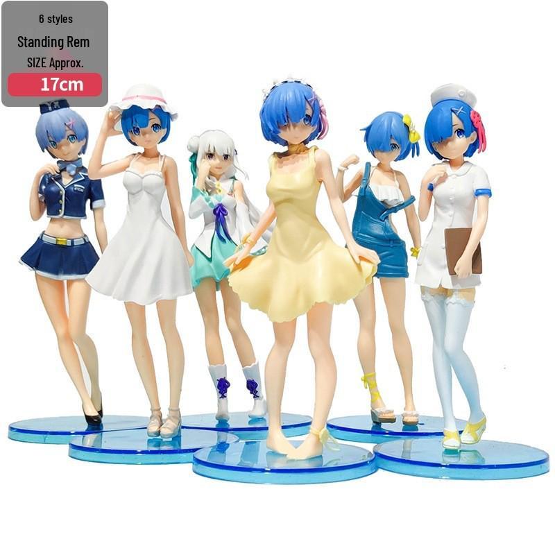 From Zero To Hero: 6 Rem Nurse Outfits - Emilia Camisole Dresses for Figurine Models