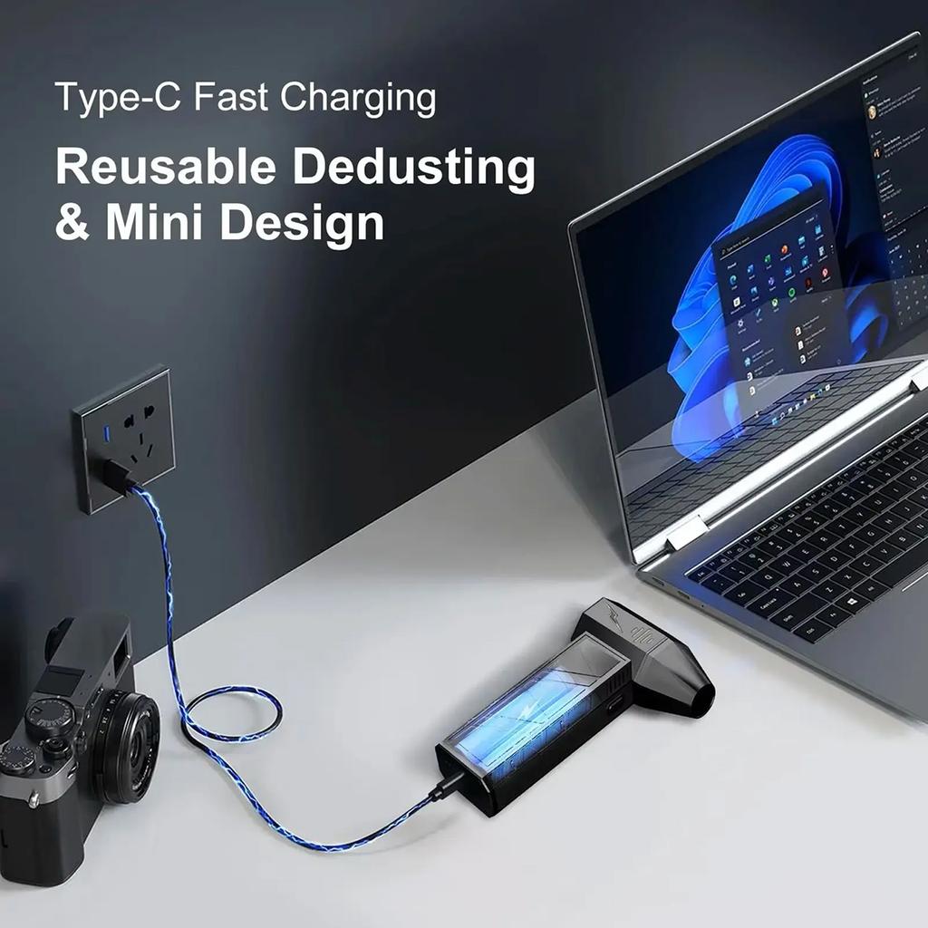 Strong Plastic Constructed Blower Large Power Boosted Fan Cordless for Home Office Dust Cleaning & Auto Care Applications