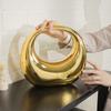 Acrylic Women Bags Luxury Crescent Moon Handbags New Fashion Personality Handbag Suitcase Makeup Dinner Bag Home Decoration