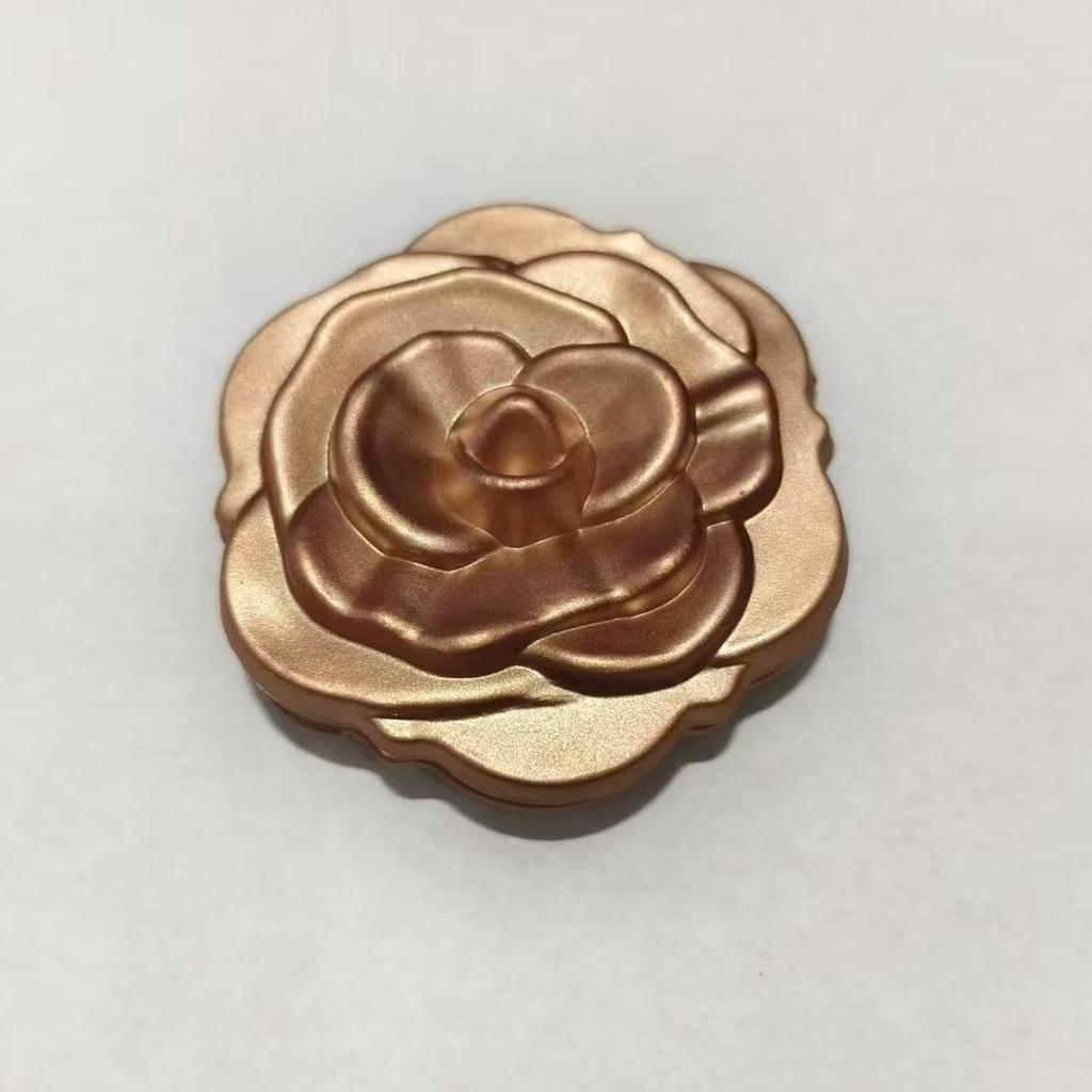 Portable Rose Flip-Top Double-Sided Compact Mirror - Small Gift for Girls