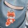 Plüsch Fuchs mit rosa Wangen Schlüsselanhänger Stofftier Puppe Schlüsselringhalter