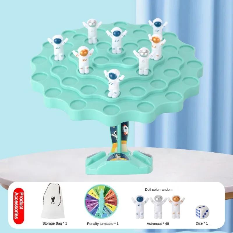 Astronauten Balance Puzzle Tischspiel Gelegenheitsspiel Interaktives Tischkampfspiel für Eltern und Kinder Kinder Stapelbrett Partyspiel
