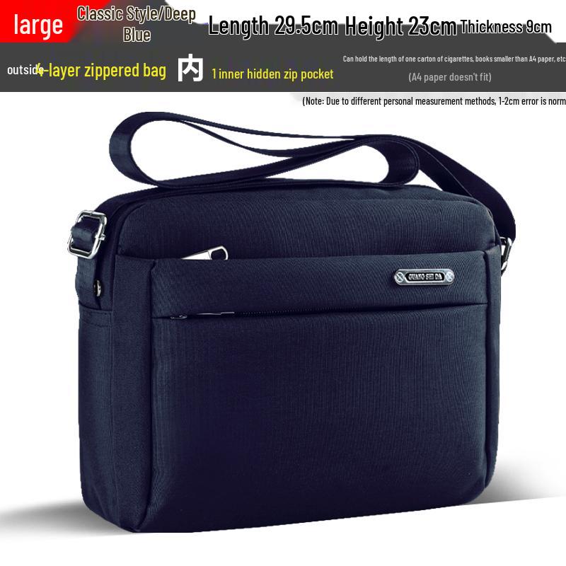 Trendy Men's Waterproof Oxford Crossbody Shoulder Bag
