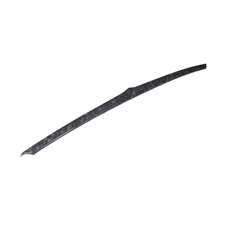 For Maserati Grecale 2022-2026 Car Accessory Real Carbon Fiber Rear Trunk Lid Cover Rear LOGO Trim Strip