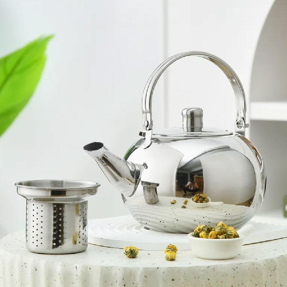 Nerezové konvice na vodu Čajová konvice s filtrem na spařování Konvice na kávu Džbán na zelený čaj Domácí kancelář Čajové kávové náčiní Nádobí