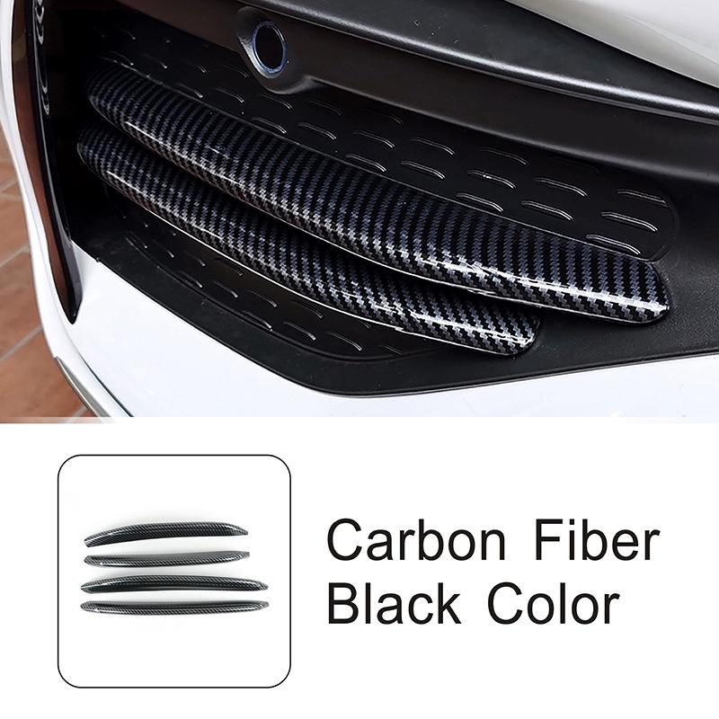 For Mercedes Benz C Class W206   Car Front Fog Lamp Foglight Grille Trim Strips Carbon Fiber Color Exterior Accessories