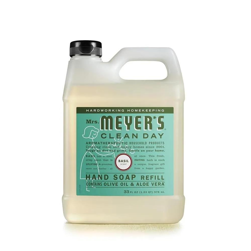 Миссис. Meyers Clean Day Жидкое мыло для рук, сменный блок 975 мл, 1 упаковка, Базилик