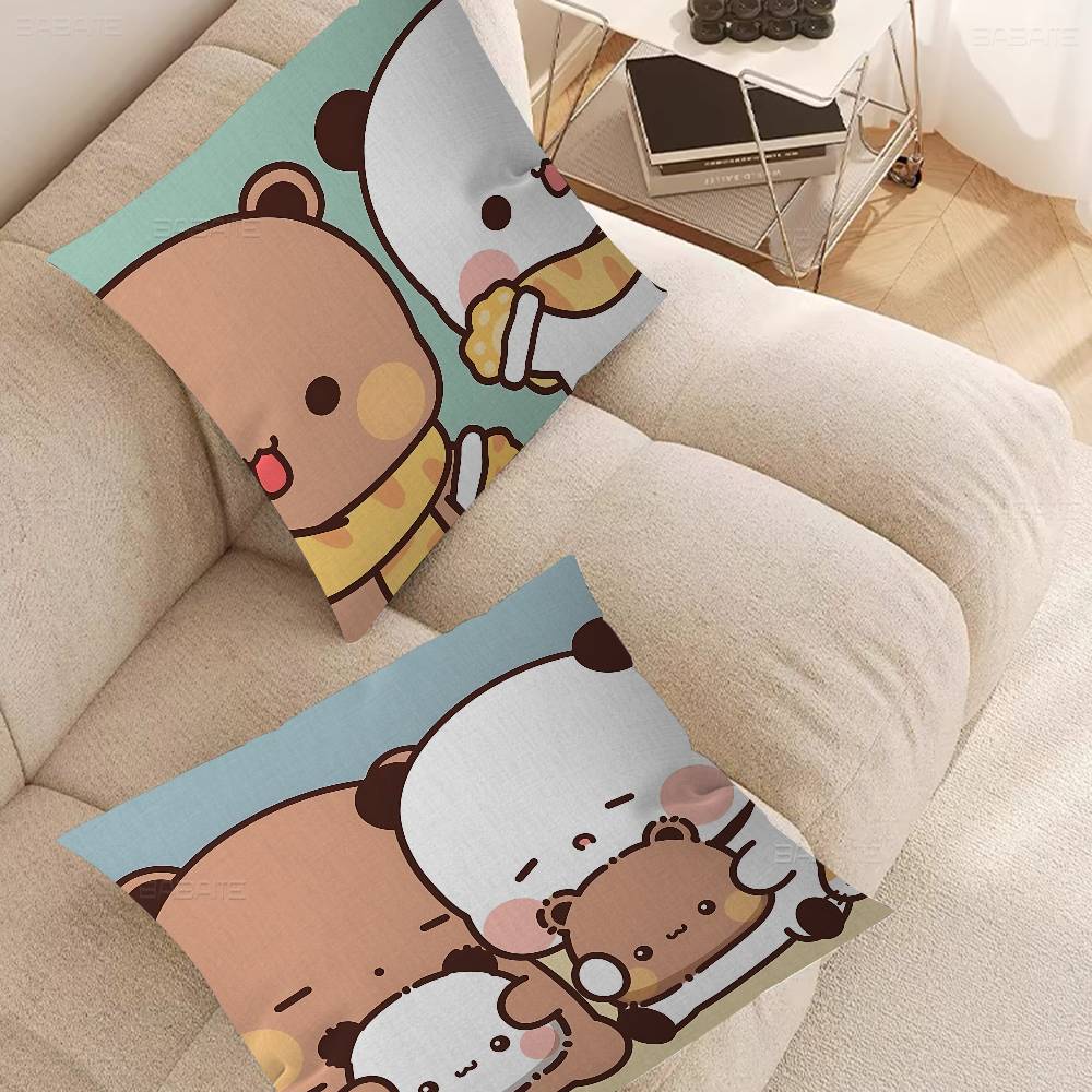 Cartoon B-Bubu And D-Dudu Cute Personalized Picture Text Home Decorative Pillows Household Gifts 45x45cm