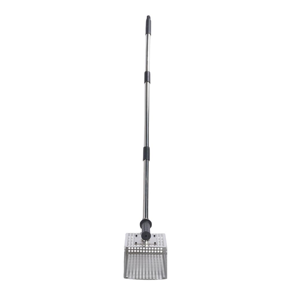 Sand Scoop 2 In 1 Design Long Detachable Non Slip Rubber Handle Stainless Steel Sand Sifter Shovel