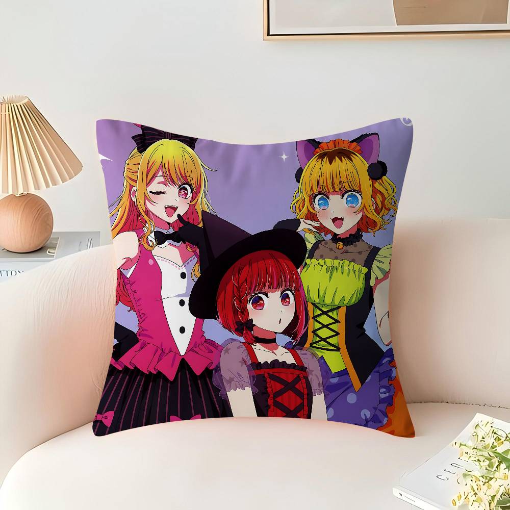 Anime O-Oshi No Ko Pillow Anime Pillow Sofa Bed Head Pillow Cover Cushion Cover 45x45 Cm Fashion