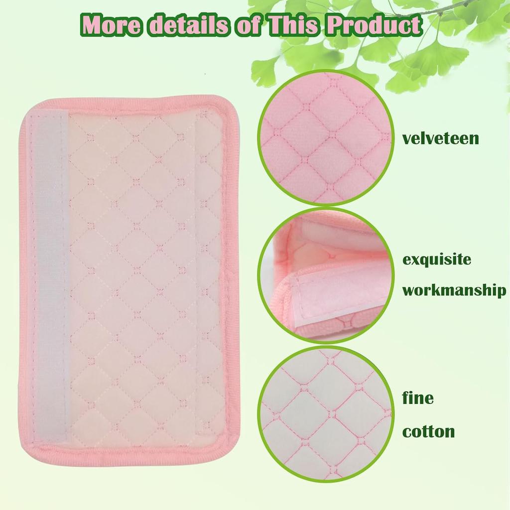 Car Seat Belt Cover Pad, 2 Pack, Seatbelt Covers for Car Accessories, Soft Material, Car Seat Strap Pads, Pink 10.63 inches, Applicable for all