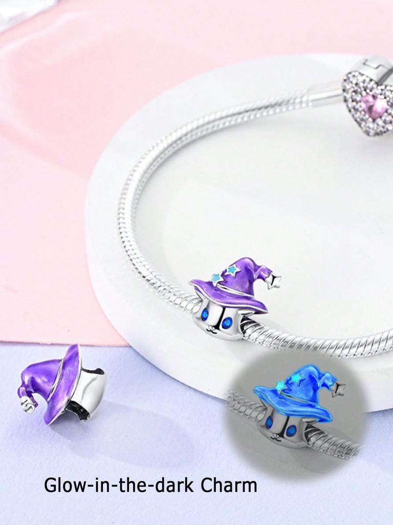 Charms Plata Copper Colors Halloween Ghost Pumpkin Beads Charm Pendant For Original Bracelet For Women Diy Jewelry Love Gift