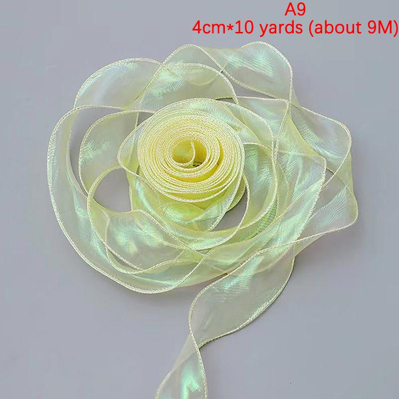 Fishtail Yarn Ribbon Cake Bow Headpiece Gift Baking Embellished Ribbon Flower Packaging Floral Yarn Ribbon
