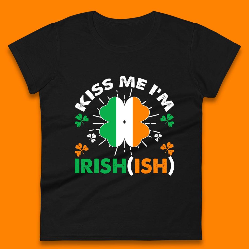 Kiss Me I'm Irish Womens T-Shirt Mens Tops Tees Unisex