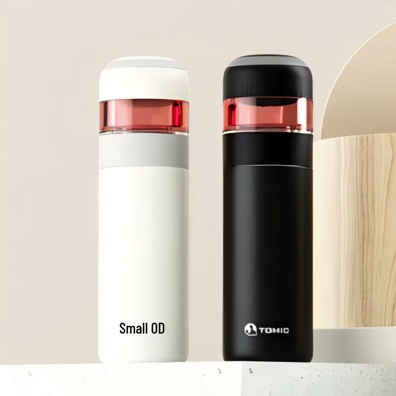 TOMIC Ceramic Lined Tea Infuser Bottle with Titanium Lid