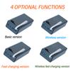 Detachable 14 Cells No Welding 18650 Battery Box Power Bank Kit DIY Mobile Power Supply Shell Module Wireless Charging Function