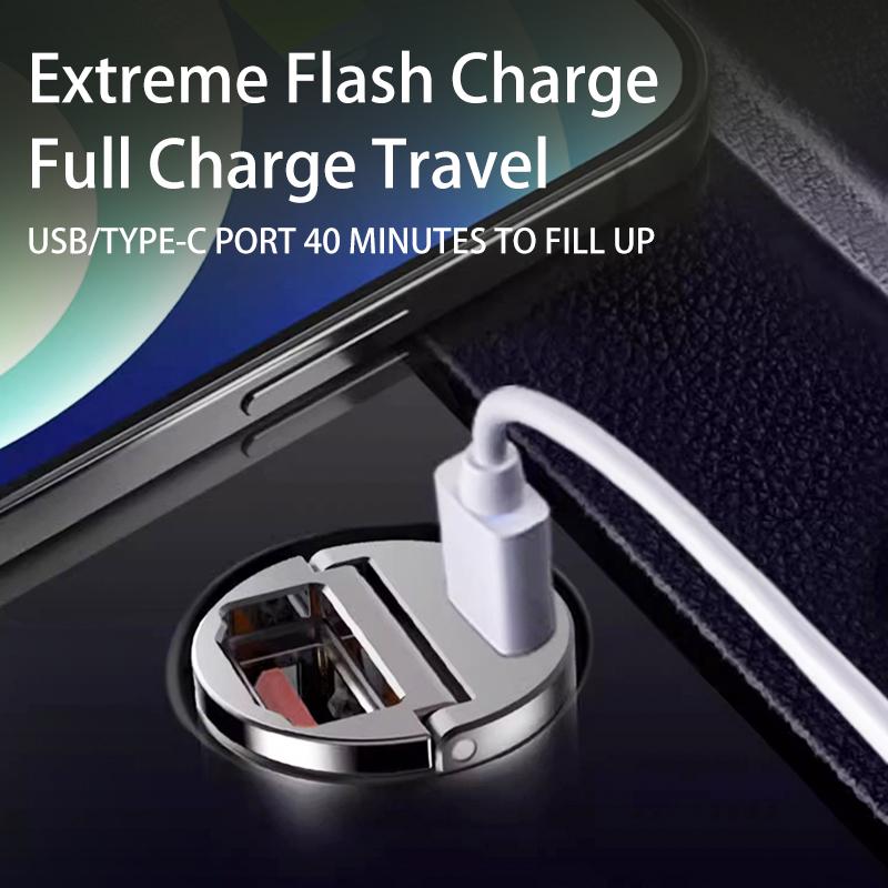 Car Logo USB Auto Super Fast Charging Phone Charge Charger For Jeep Cherokee Wrangler JK Gladiator Compass Renegade Patriot AJP1