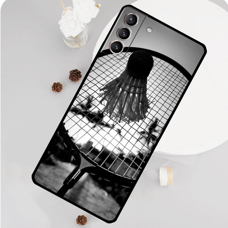 

Badminton Sport Phone Case For Samsung Galaxy S25 S26 Ultra S20 S21 S22 S23 S24 Plus S10 S25 FE Funda Cover Galaxy S21