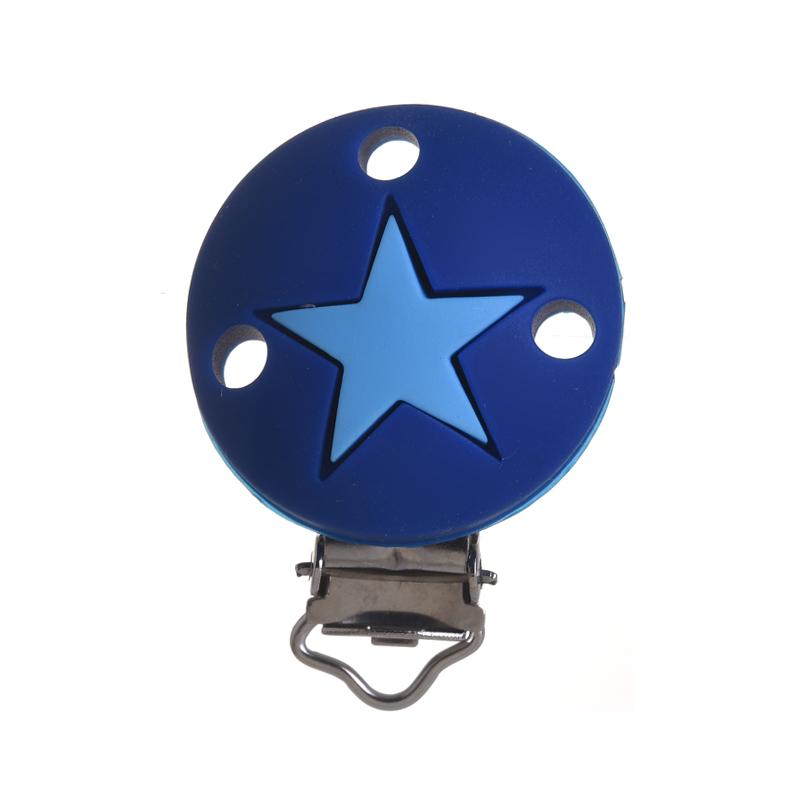 3Pcs Baby Pacifier Clip Soother Teether Round Shape Silicone Holder Nipple Clip DIY Baby Teething Chain Accessories BPA Free