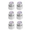 6PCS Guitar Barrel Switch Tip 5 Way Round Retro Plastic Silver Electric Guitar Pickup Switch Knob