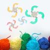 4 Sizes Pompom Maker Plastic DIY Fluff Ball Weaving Needlework Knitting Tools Set
