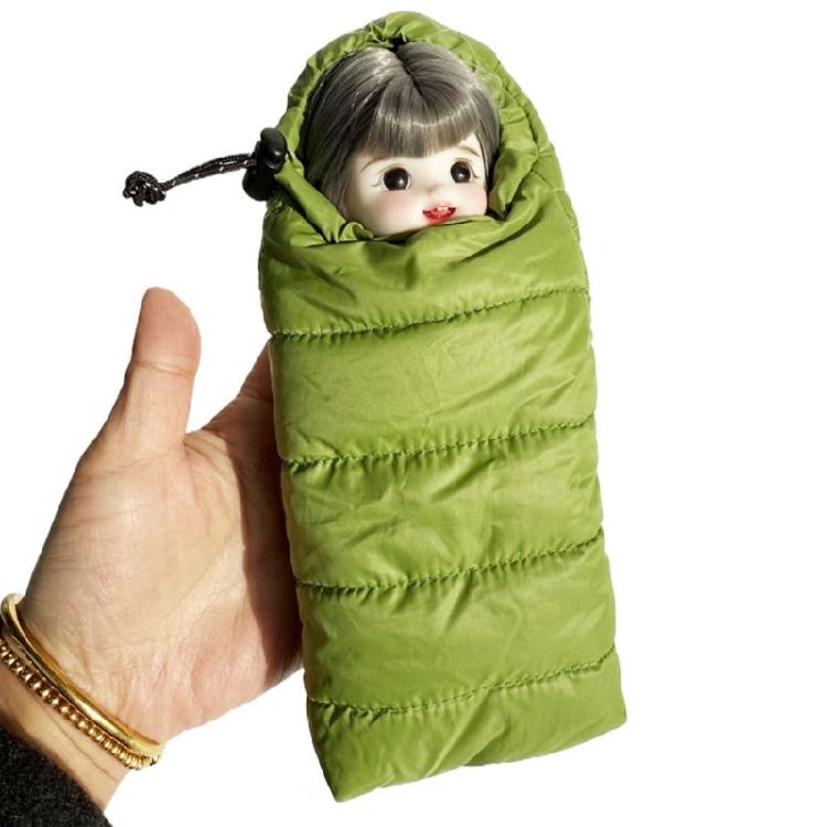 Versatile 18cm Doll Sleeping Sacks Fabric Camping Prop For Creative Photography