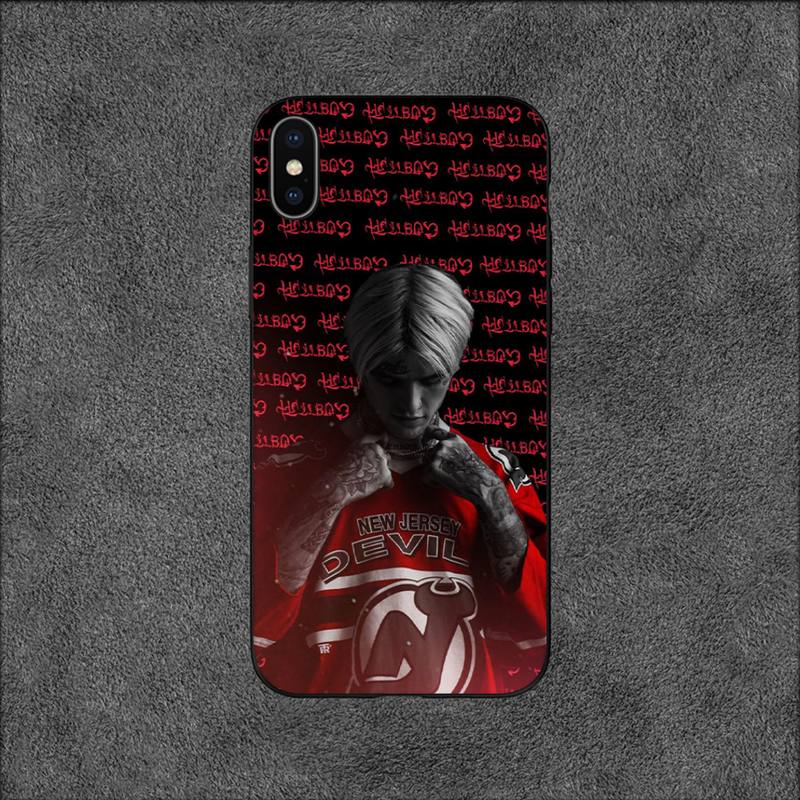 Pouzdro na telefon Lil Peep Rapper pro iPhone 11 12 Mini 13 14 15 Pro XS Max X Plus SE XR Shell