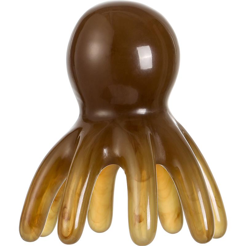 

Octopus Resin Hairbrush-Scalp Acupoint Therapy & Head Meridian Massager Portable Gua Sha Comb Nondisposable for Home Use