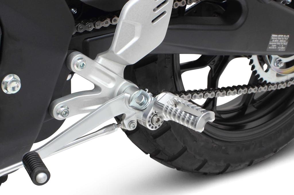 Special Parts Takegawa Adjustable Step Kit, Silver, for XSR125/MT-125/YZF-R125, Etc., 06-13-0114