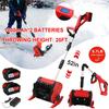 21V Elektrische SchneeSchaufel Klappbar SchneeRäumer Schnelles SchneeRäumwerkzeug WinterAusrüstung Für Garten Hof Straße Mit 2Batterien