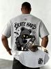 2026 Skate Street Graphic Oversized Tshirt For Kids Adults Hoodie Bear Skateboard Print Loose Casual Short Sleeve Crew Neck