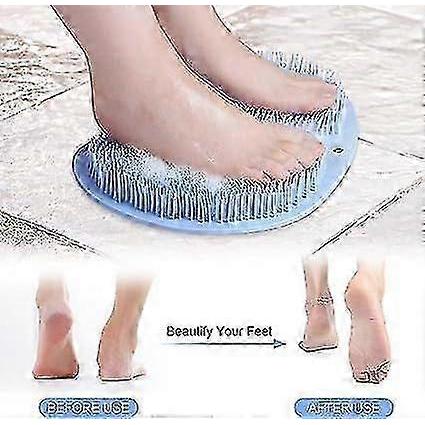 shower foot scrubber with soothing massage pad