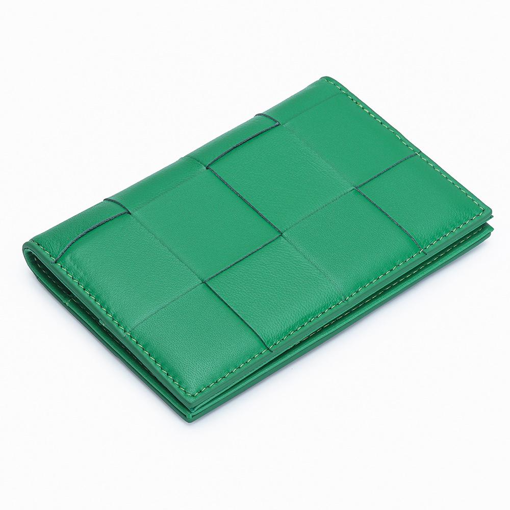Women's Fashion Woven Sheepskin Passport Wallet & Document Organizer