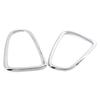 2Pcs Silver Tail Light Trim Bezel For BMW Mini Cooper R56 R57 R58 R59 2007-2014