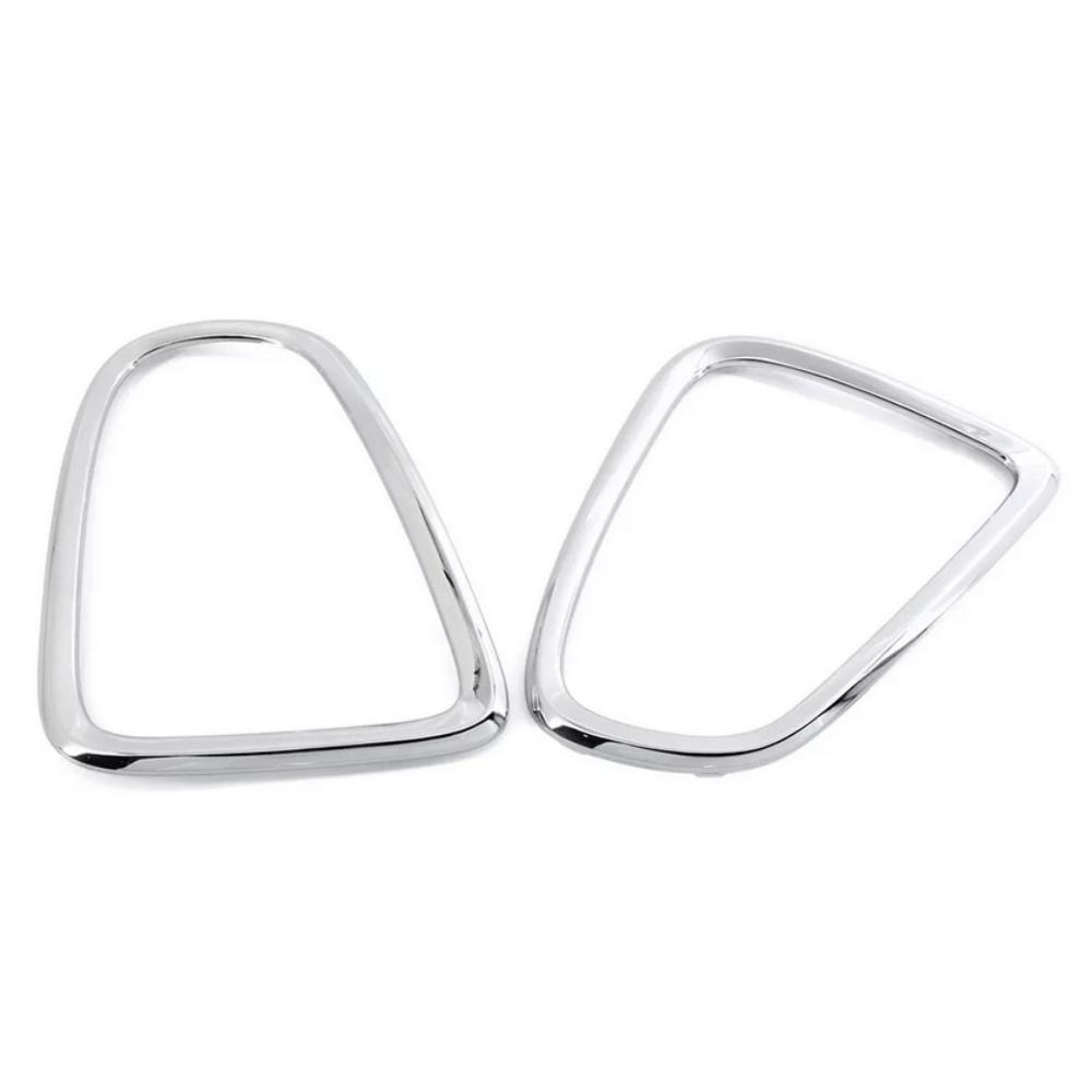 2Pcs Silver Tail Light Trim Bezel For BMW Mini Cooper R56 R57 R58 R59 2007-2014