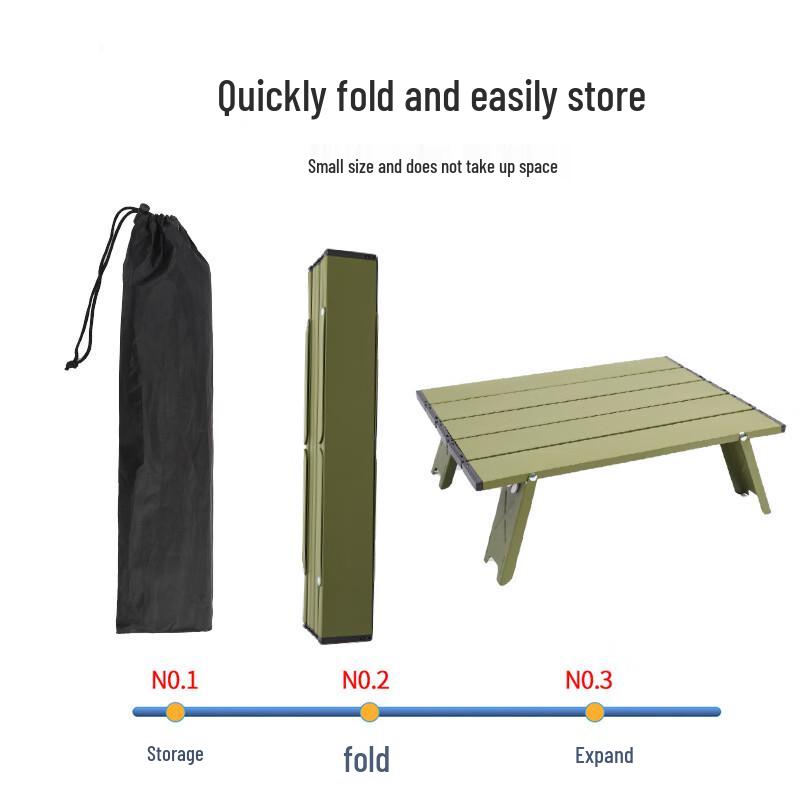 Yizi Xiaojie Outdoor Portable Mini Folding Aluminum Camping Table