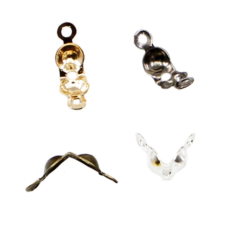 

Double-Headed Twin Buckle Jewelry Accessories Clip - Double-Sided, Double-Hole Button Cover 4*7mm [200 pcs/pack/17g]