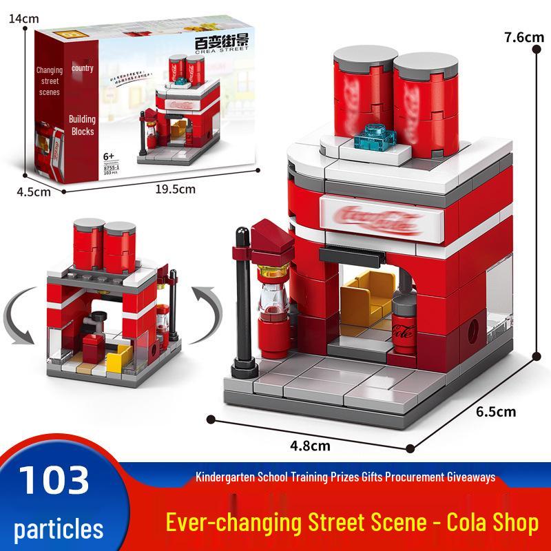 6-in-1 Kids' Building Block Set: Train, Robot, Tank, Police - Compatible Blocks for Boys & Girls