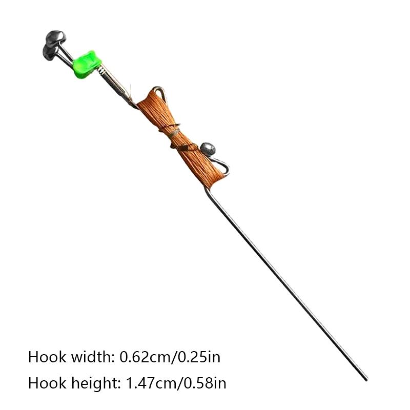 Canna da Pesca Automatica Piccola da Mare Canna da Pesca Automatica Pigra Canna da Pesca con Molla Inserita